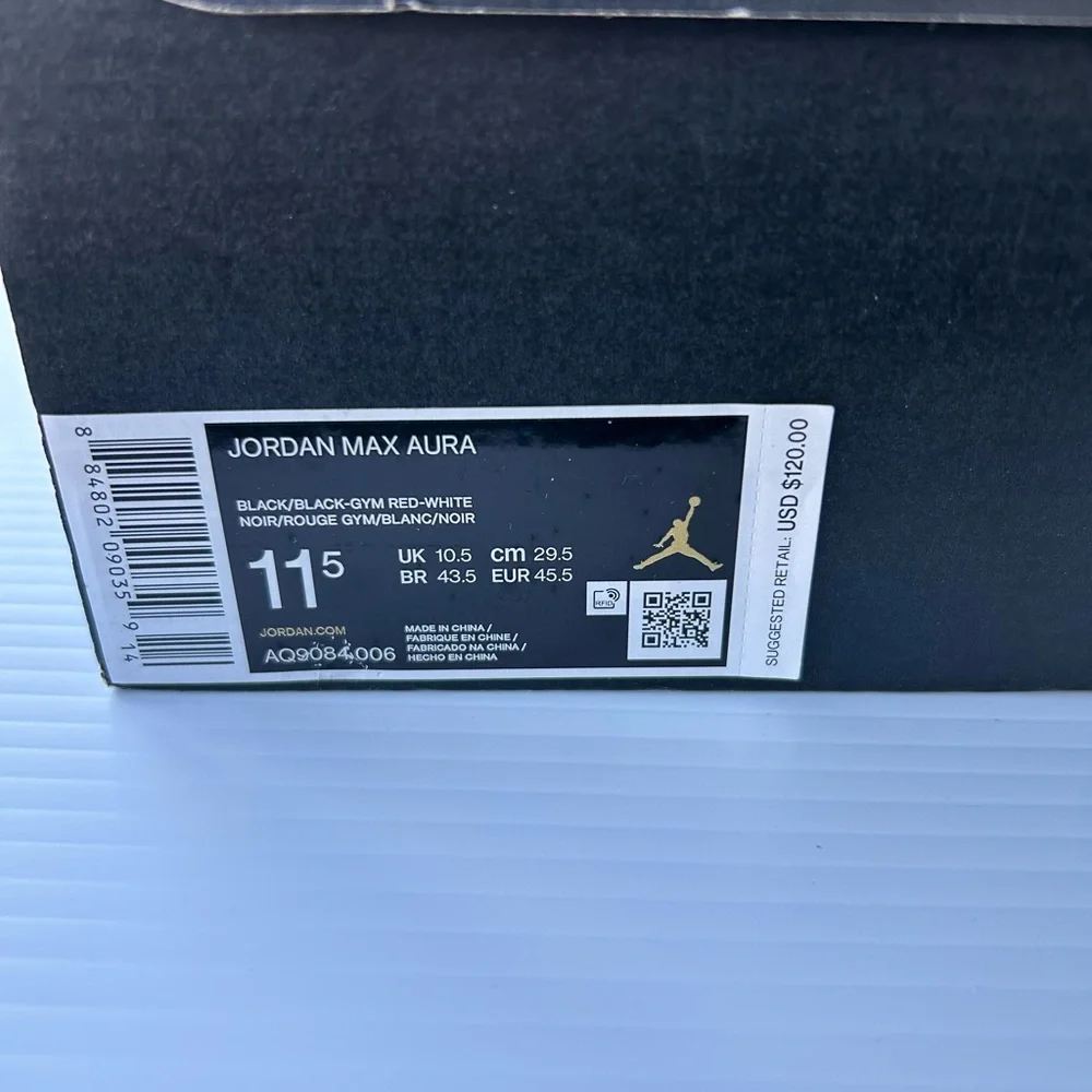 Men’s Jordan Max Aura Basketball Shoes Size 11.5 With Box